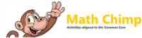 Math Chimp logo & Monkey waving
